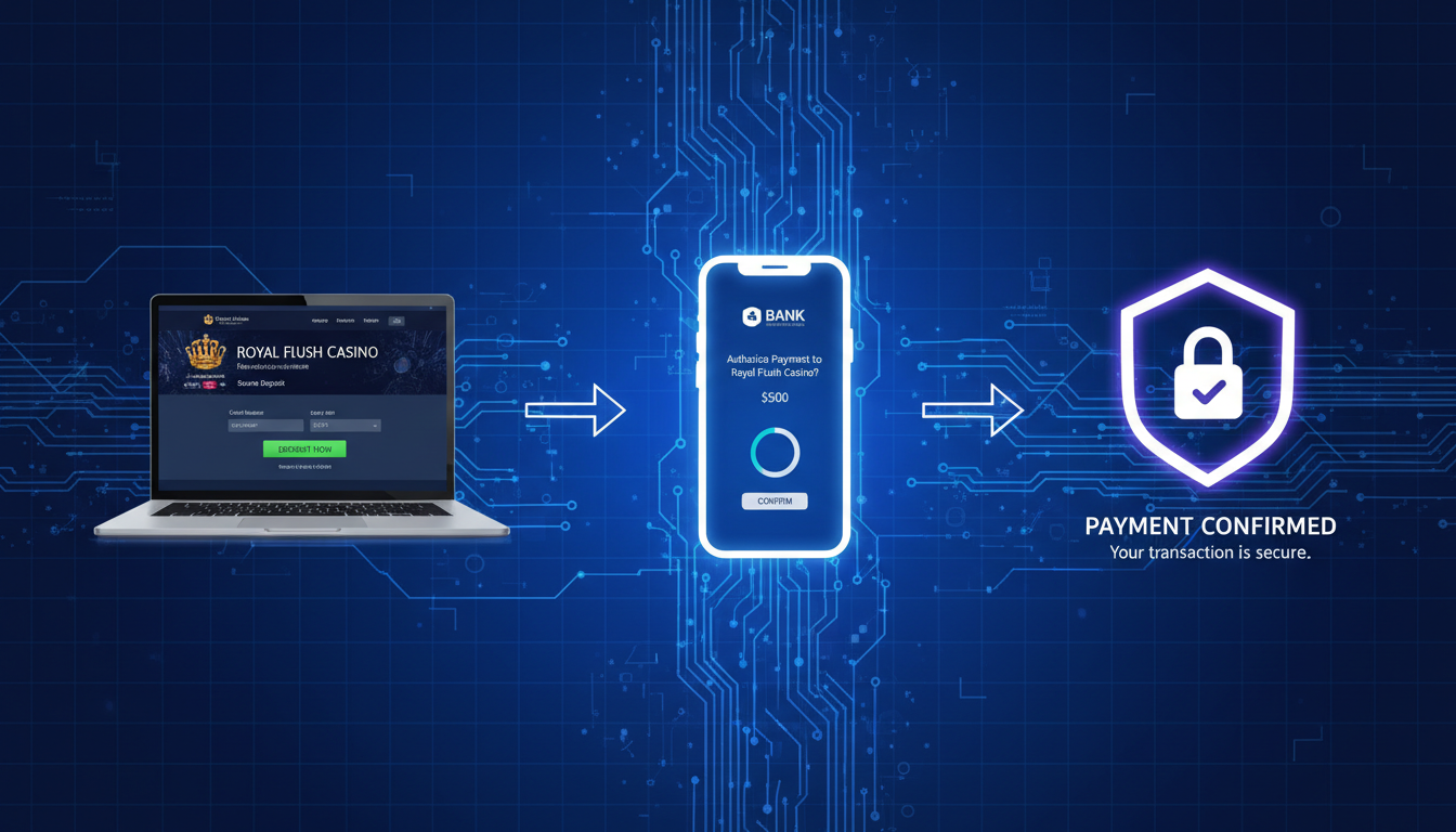 Ilustracja procesu płatności Trustly w kasynie